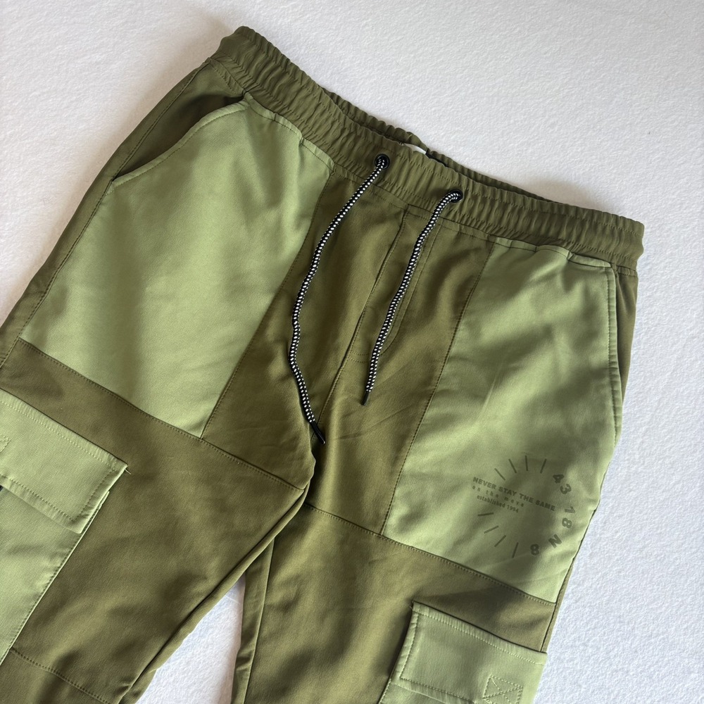 Rock Salt Cargo Joggers Men's XL Green Skater Urban Streetwear Climbing